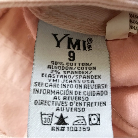 YMI skinny pink distressed jeans size 9. - Picture 5 of 5